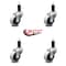 Service Caster 2 Inch Thermoplastic Rubber Wheel 1-1/4 Inch Expanding Stem Caster SCC, 4PK SCC-EX05S210-TPRS-114-4 - alternate 3